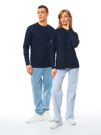 Длинный рукав Темно-синий